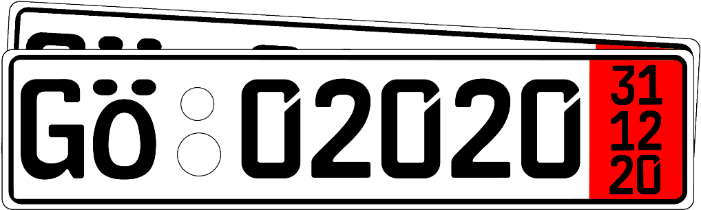 Exportkennzeichen Set